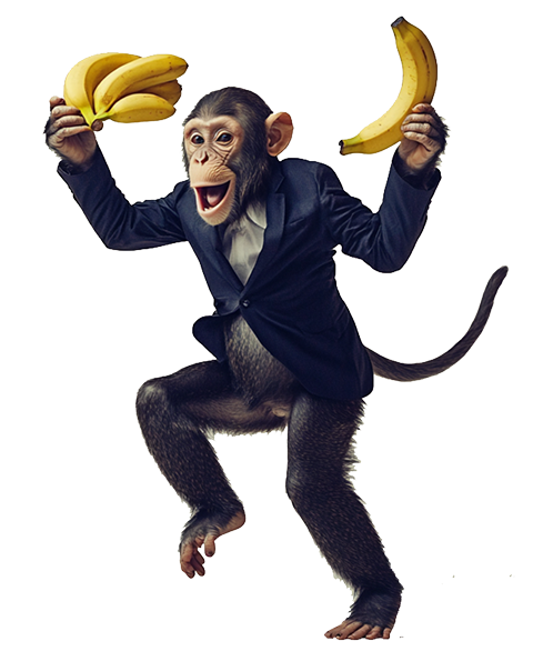 monkey with pencil