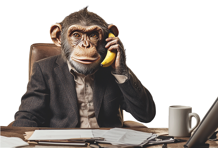 monkey in suit